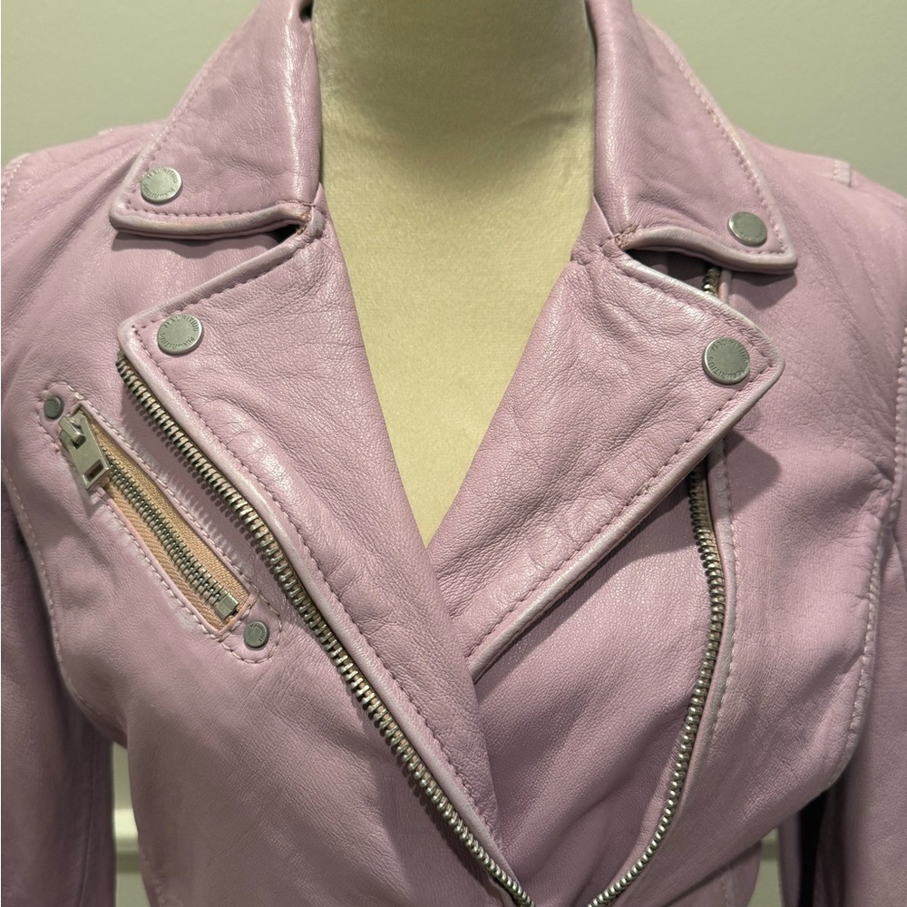 MAURITIUS SzS NWT Lavender/Purple Biker/Moto Jacket - Picture 2 of 6